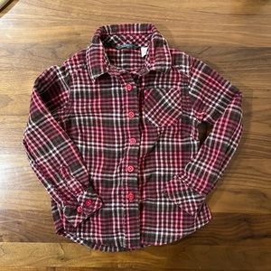 LL Bean Girls Flannel Shirt